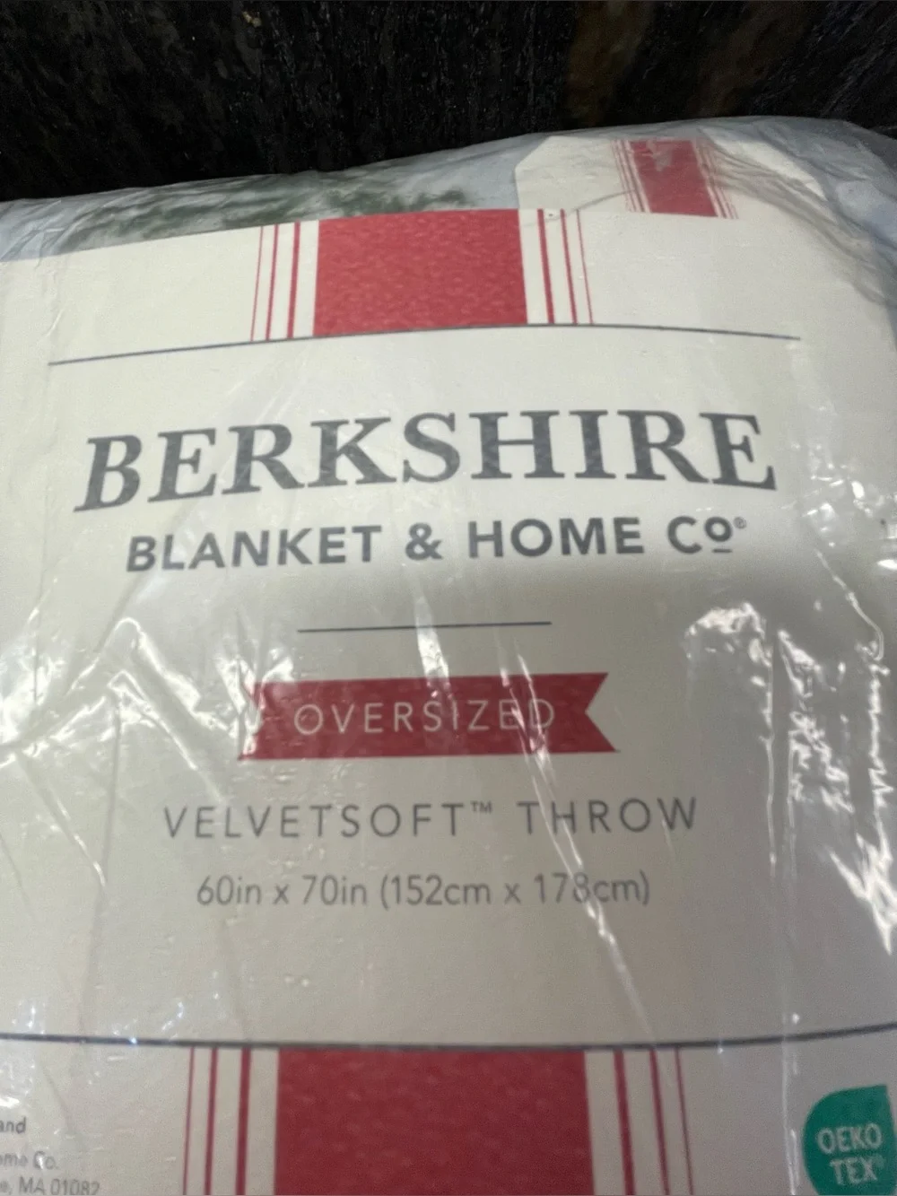 Berkshire Light Blue VelvetSoft Holiday Throw Cardinal Tree Snowflake - Large